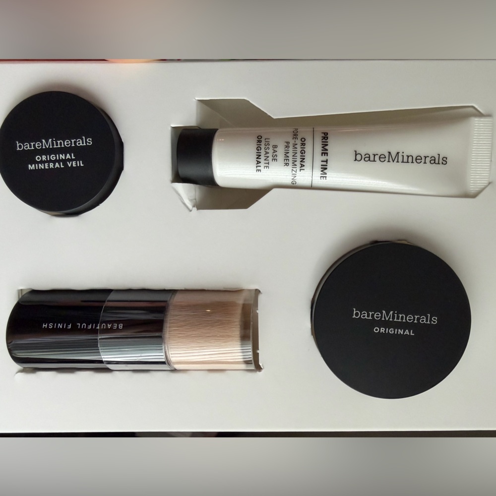 bareMinerals Neutral Tan #21 Original 4-Piece Mineral Makeup Set- New NO BOX